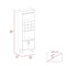 Tuhome Oslo Bar Cabinet, Twelve Built-in Wine Rack, Double Door Cabinet, Two Shelves, Dark Walnut BLC6711 - alternate 7